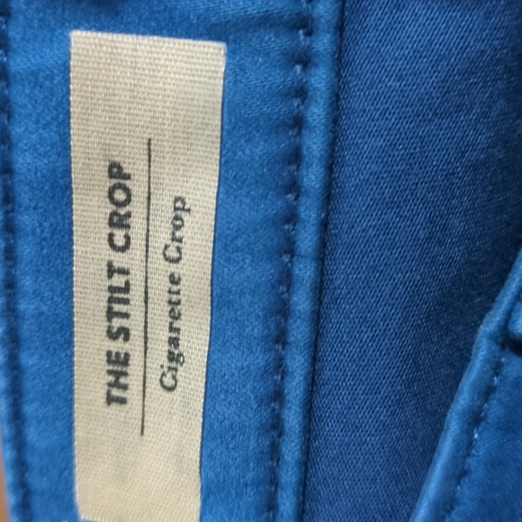 AG Adriano Goldschmied size 24 color Blue the stilt crop cigarette crop - Picture 5 of 6